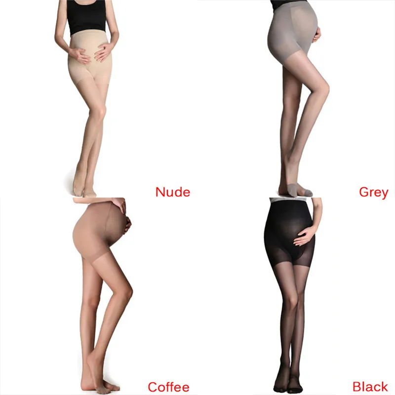 Collants Ultra Minces et Réglables pour Femme Enceinte, Bas de Grossesse à Haute artificiel asticité