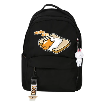 

2019 Anime Lazy Eggs School Backpack for Teenage Girls Boys Gudetama Bag Travel Shoulder Backpack Women Backpack
