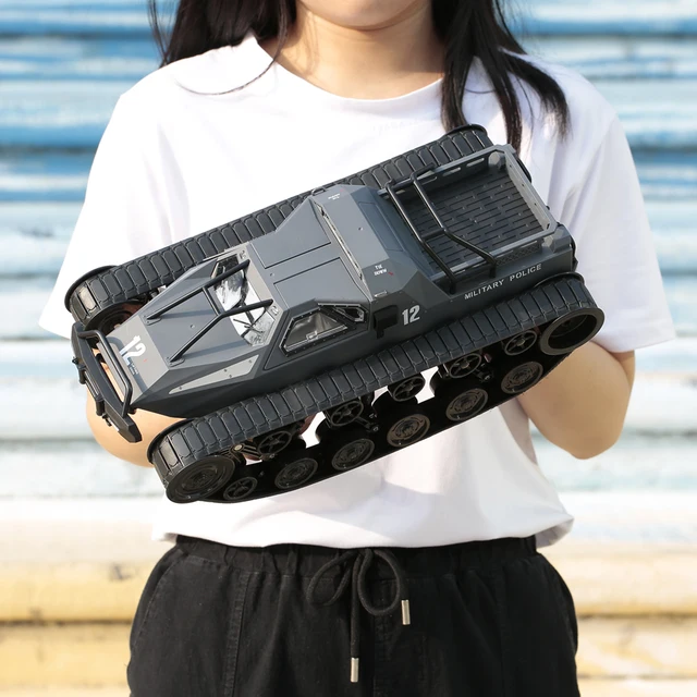 1/12 2.4GHz Electric Caterpillar RC Tank 360° Rotating Remote Control Tank Panzer Armored Vehicle Toys Gifts for Boys Childrens 1