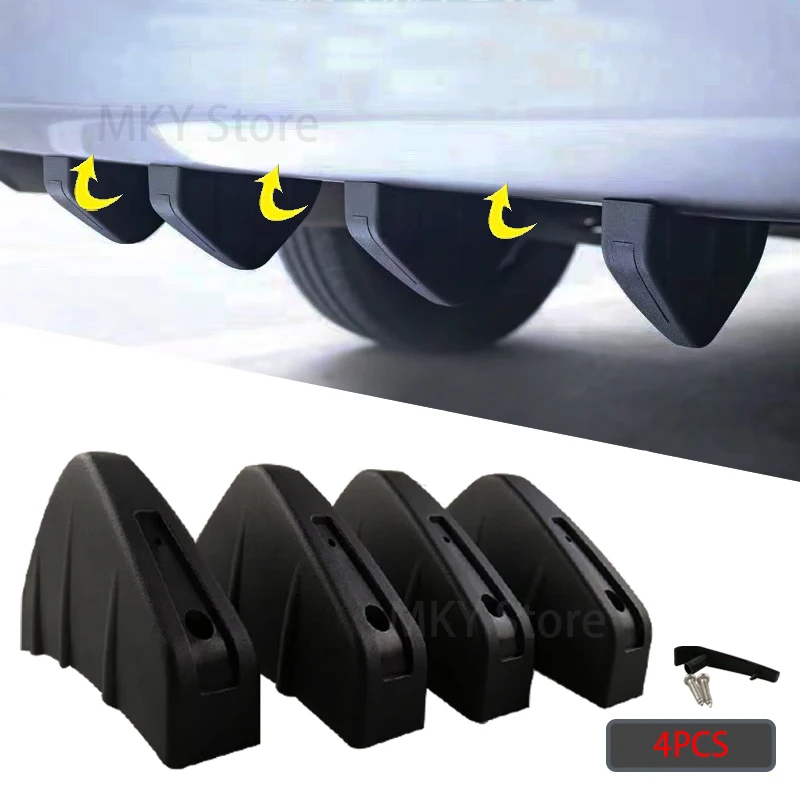 Difusor De Parachoques Trasero Universal Para Coche Negro | Meses Sin