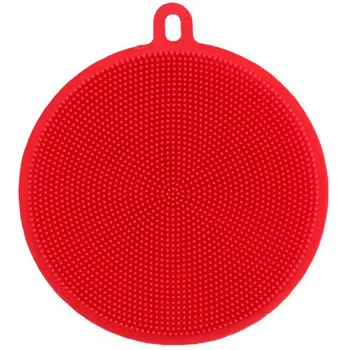 

Multifunction Silicone Sponge Bowl Cleaning Brush Scouring Pad Silicone Dish Sponge Kitchen Pot Cleaner Tool