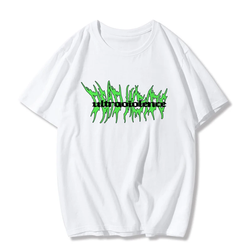 Punk Gothic T-shirts Loose Streetwear Harajuku Letter Print top Summer new hip-hop Fashion Female Tshirt Casual Aesthetic