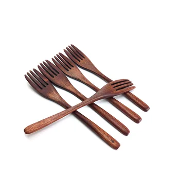 

Eco Friendly Wooden Forks Spoon Chopstick straw Flatware Set cutlery set Flatware Biodegradable Wooden Dinnerware Portable