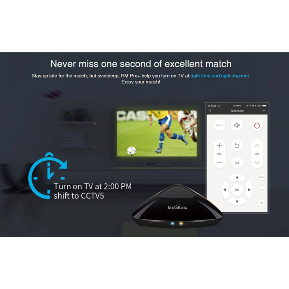 Новая версия Broadlink RM Pro+ умный дом автоматизация умный Универсальный мобильный телефон wifi+ IR+ RF переключатель пульт дистанционного управления