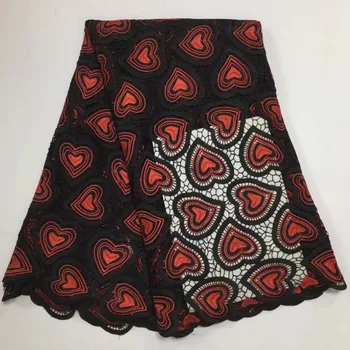 

2019 Hot sale nigerian guipure cord swiss voile lace water soluble print african lace fabrics for dress 5yards PL20062 latest