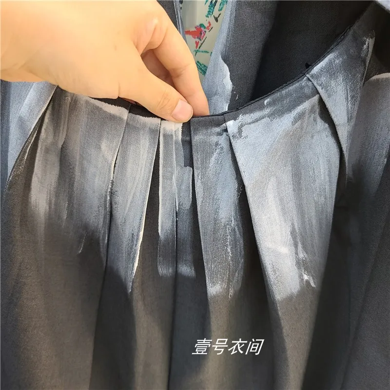 Backless Blazer Coat Women 2020 Spring and Autumn New Loose Handmade Splash-Ink Suit Jacket Female Top Harajuku Coats