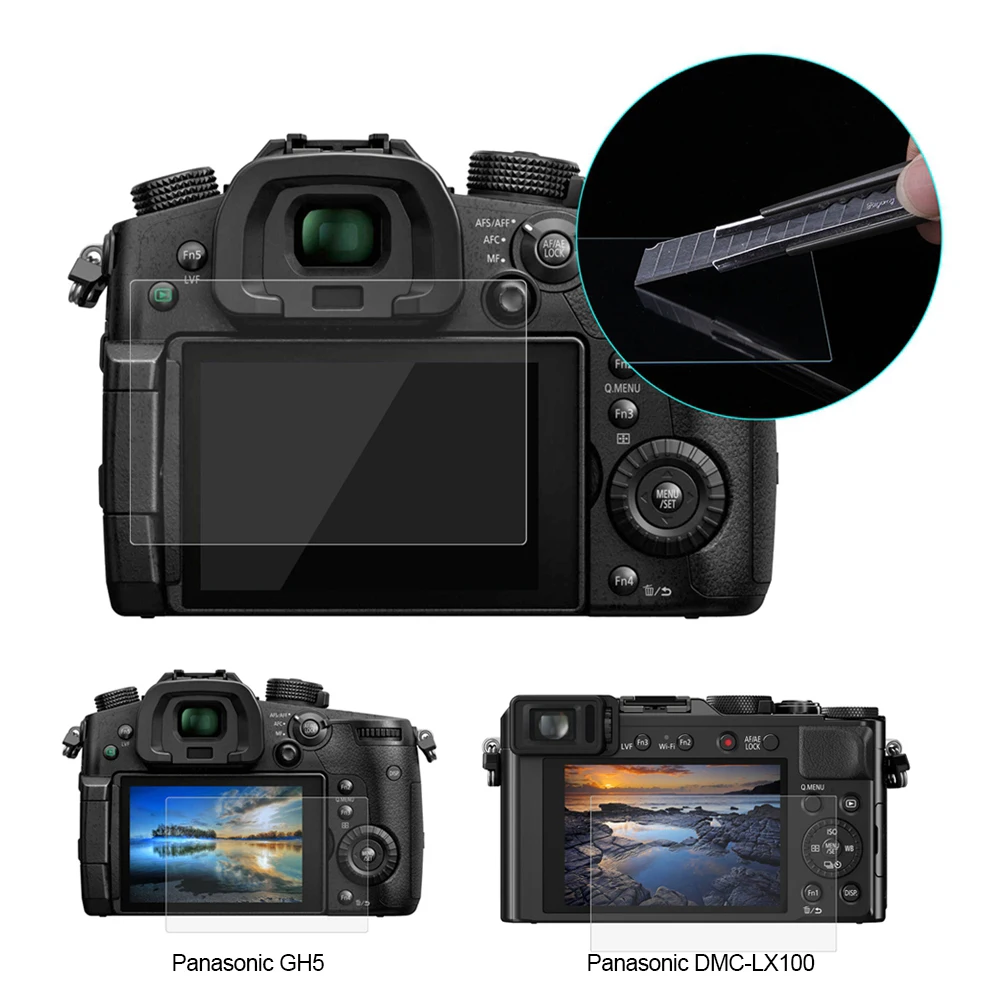 0 3 мм изогнутый край 9H закаленное стекло Защита для экрана камеры Panasonic DMC LX100/GH5
