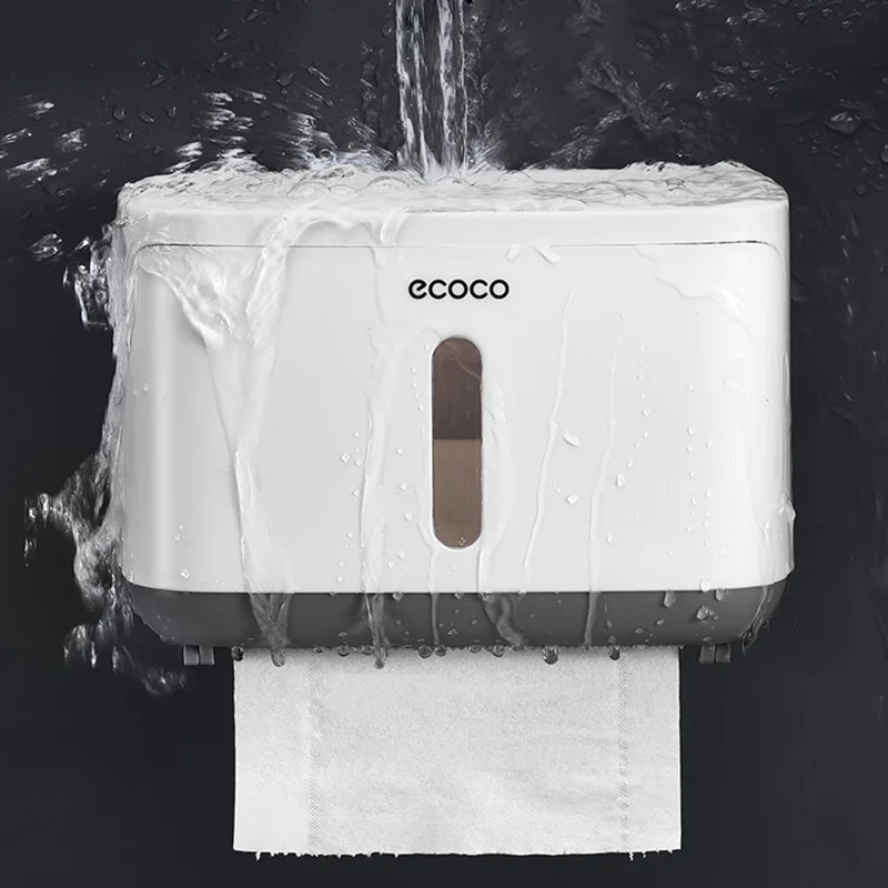 Новая ванная Водонепроницаемая коробка для салфеток пластиковый держатель для туалетной бумаги настенный ящик для хранения салфеток диспенсер для салфеток Органайзер
