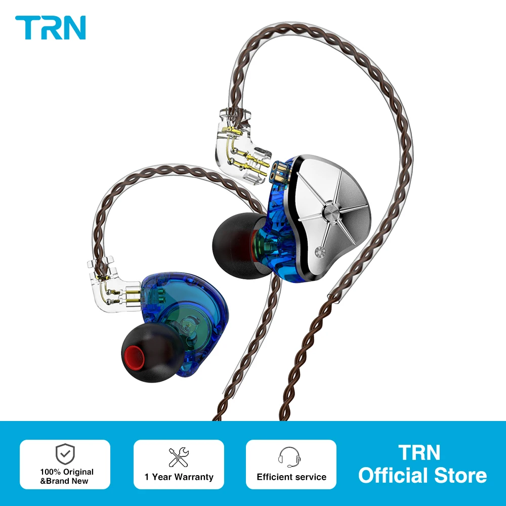 

TRN STM 1DD 1BA Hybrid In Ear Earphone HIFI DJ Monitor Running Sport Earphone Earplug Hybrid Replaceable Filter Headset