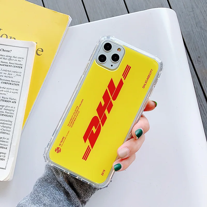 Прозрачный силиконовый чехол для телефона DHL логистическая версия Iphone 11 Pro X XS Max XR 6 6S 7 8 Plus Небьющийся IPhone чехол для телефона - Цвет: yellow 2