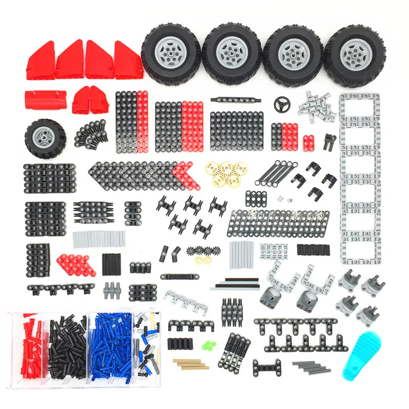 400-600 шт+ технические механические детали стойка поперечная ось аксессуар для автомобиля комплект шин грузовик разъем игрушка совместимый MOC объемные Строительные кирпичи
