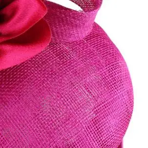 magenta Сетчатые петли, вечерние, винтажные, вуалетки, шляпа, гребни для волос, женские, черные, необычные, Коктейльные, сетчатые, для волос, аксессуары, свадебная шляпа SYF304 - Цвет: magenta