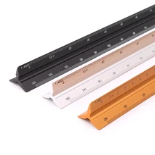 30cm trójkątna architekta linijka krawiecka aluminium linijka krawiecka do celów sporządzania QJY99