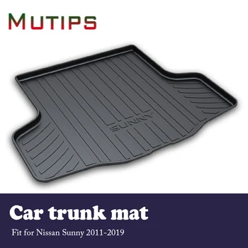 

Mutips 1Set Car Cargo rear trunk mat For Nissan Sunny 2011 2012 2013 2014 2015 2016 2017 2018 2019 Anti-slip carpet Accessories