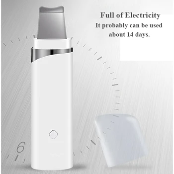 

Vamsluna Rechargeable Ultrasonic Skin Scrubber Deep Pore Cleansing Blackhead Acne Peeling Shovel Skin Rejuvenation Device 5.0V