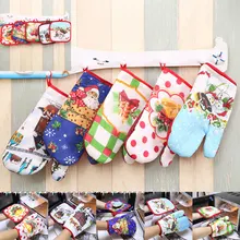 SOLEDI 2 шт./компл. красочные теплоизоляционные перчатки Микроволновая печь дверная Накладка аксессуары для микроволновая печь с защитой от перегрева полиэстер; Рождественский Костюм