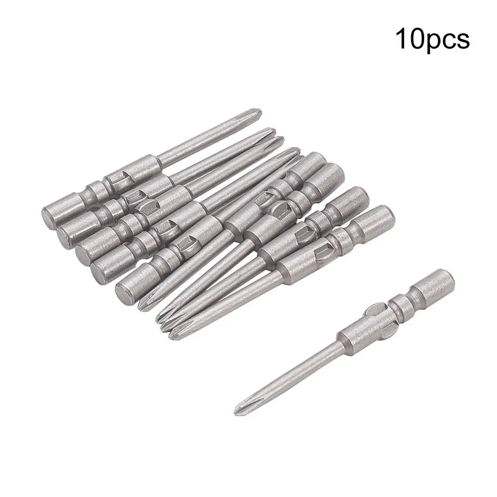 2.5PH0 10 шт. отвертка Philips Bits S2 скрещенная головка 40 мм Длина 4 мм Диаметр Круглый хвостовик магнитные биты 1.5PH00 2.5PH0 3PH1 4PH2 2PH0 - Цвет: 2.5PH0