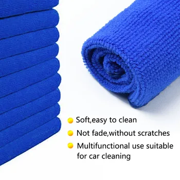 

50Pcs 23*23CM Car Soft Microfiber Absorbent Wash Cleaning Polish Towel Cloth Car Cleaning Tools Microfiber Cleaning Towels