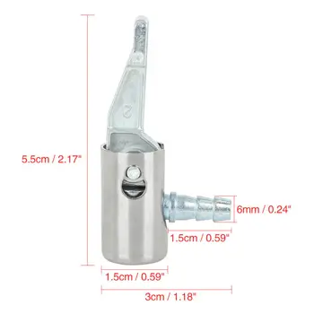 

Metal Inflator Chuck Silver Air Hose Adapter 6mm Bike Motorcycle Valve