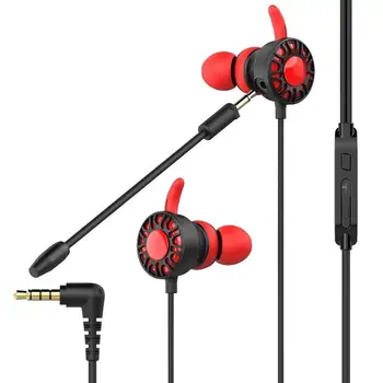 

3.5mm Wired In-Ear Gaming Earphone Bass Stereo Headphone with Dual Microphone