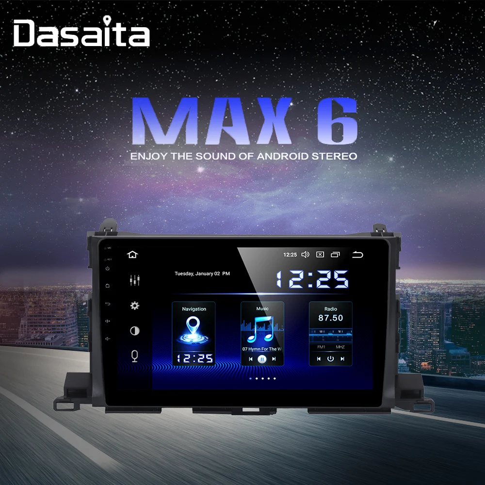 10 2 &quotАвтомобильный мультимедийный плеер 1 Din Android 0 для Toyota Highlander GPS 2015