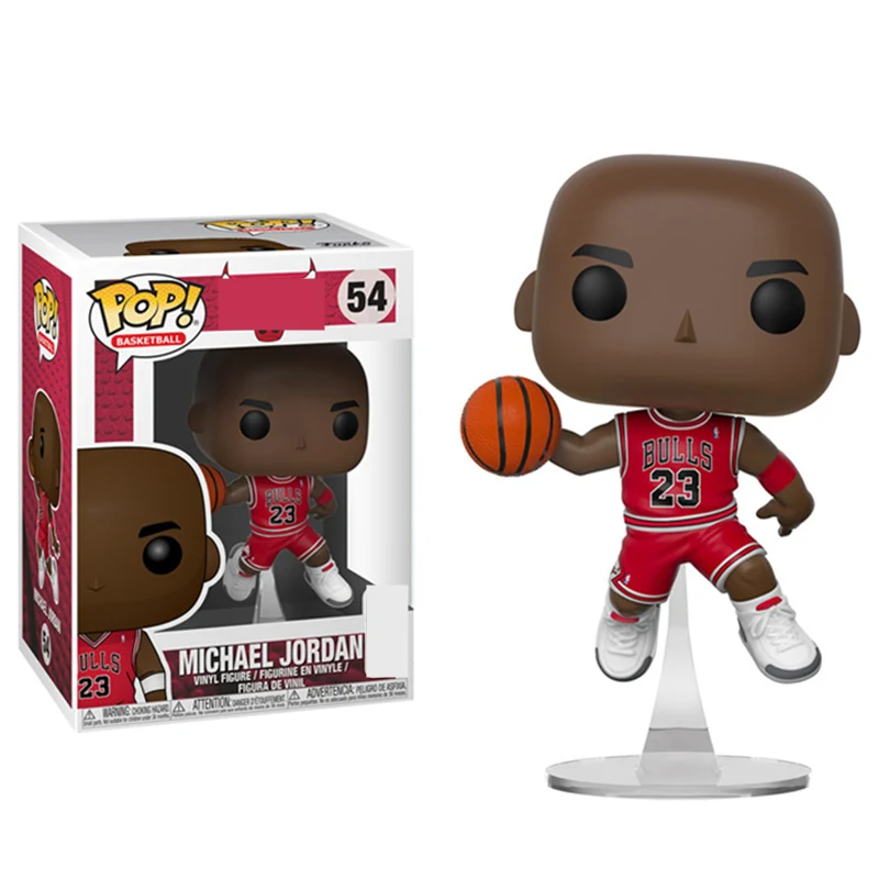 FUNKO POP Майкл Джордан 54# супер баскетбольная звезда Фигурки Модель Куклы Игрушки для детей на день рождения рождественские подарки - Цвет: with box