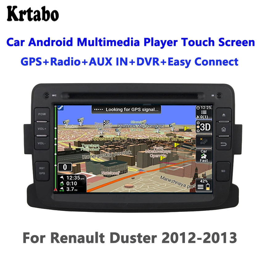For Renault Duster 2012-2013 Android smart car navigation reversing image control large screen one machine recorder support DVD For Renault Duster 2012-2013 Android smart car navigation reversing image control large screen one machine recorder support DVD