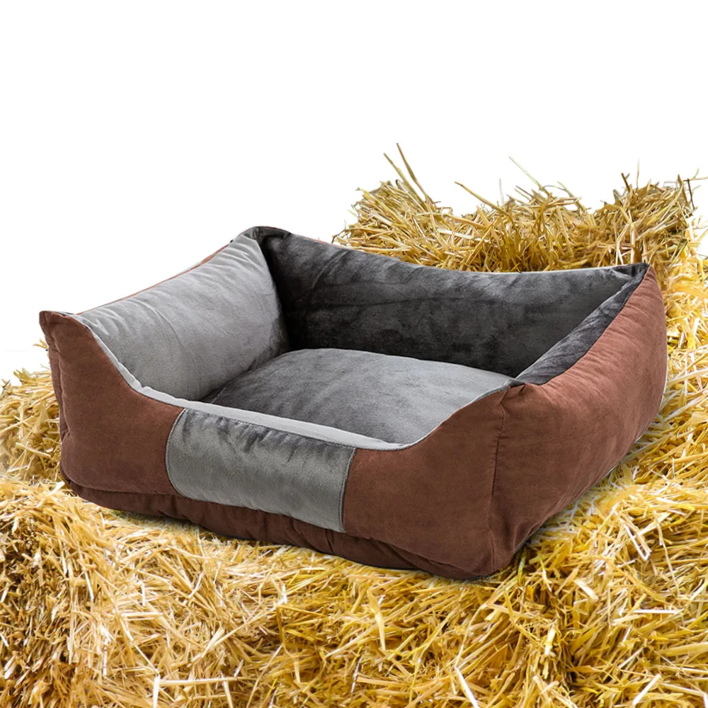 S/M/L/XL Pet Bed Soft Pet Bed Warming Puppy Bed House Soft Material Nest Dog Baskets Winter Warm Kennel For Cat Puppy Supplies