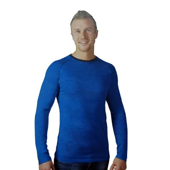 

Superfine Merino wool sports T shirt men base layer sportswear long sleeve