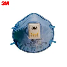 3M Полумаска с дополнительной защитой от запахов кислых газов 9926Р, FFP2 NR D, с клапаном выдоха, 10 шт./уп., 9926P