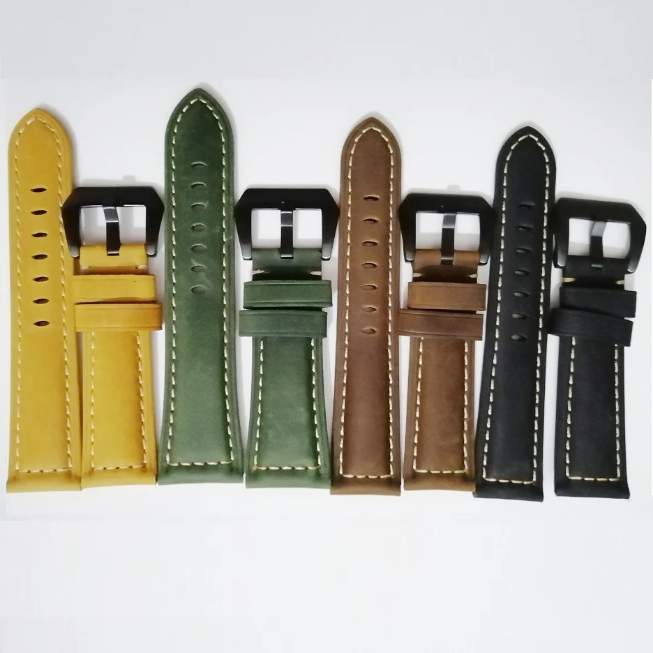 

26mm 22mm Quick Fit Vintage Genuine Leather Watch Band Strap for Garmin Fenix 6X/5X Plus/Fenix 3/Forerunner 935/Fenix 5