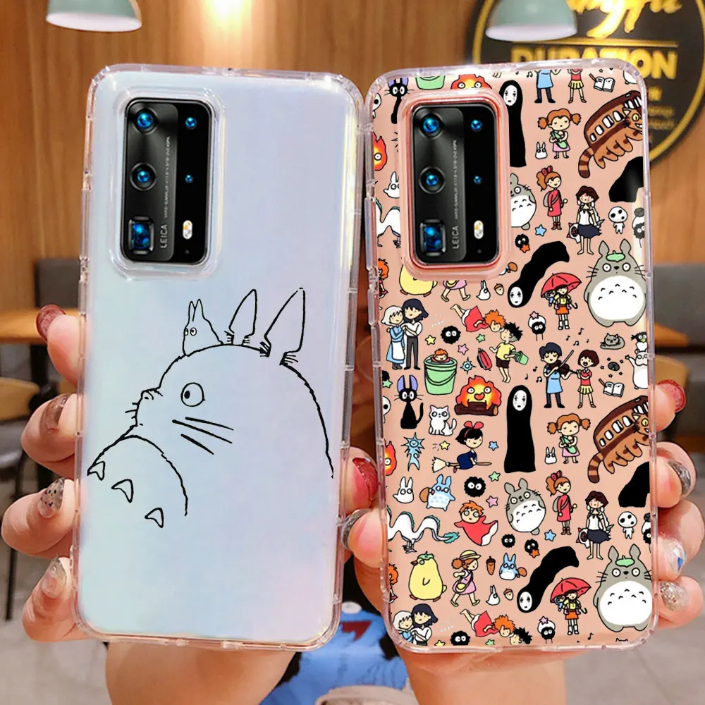 Spirited Away Ghibli Anime Kaonashi Cute Totoro Phone Case for Samsung