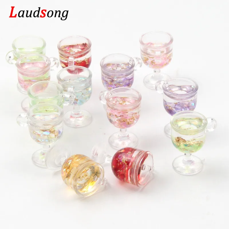 

10Pcs Shining Kawaii Simulation Goblet Charms Pendants For DIY Decoration Bracelets Necklace Earring Keychain Jewelry Making