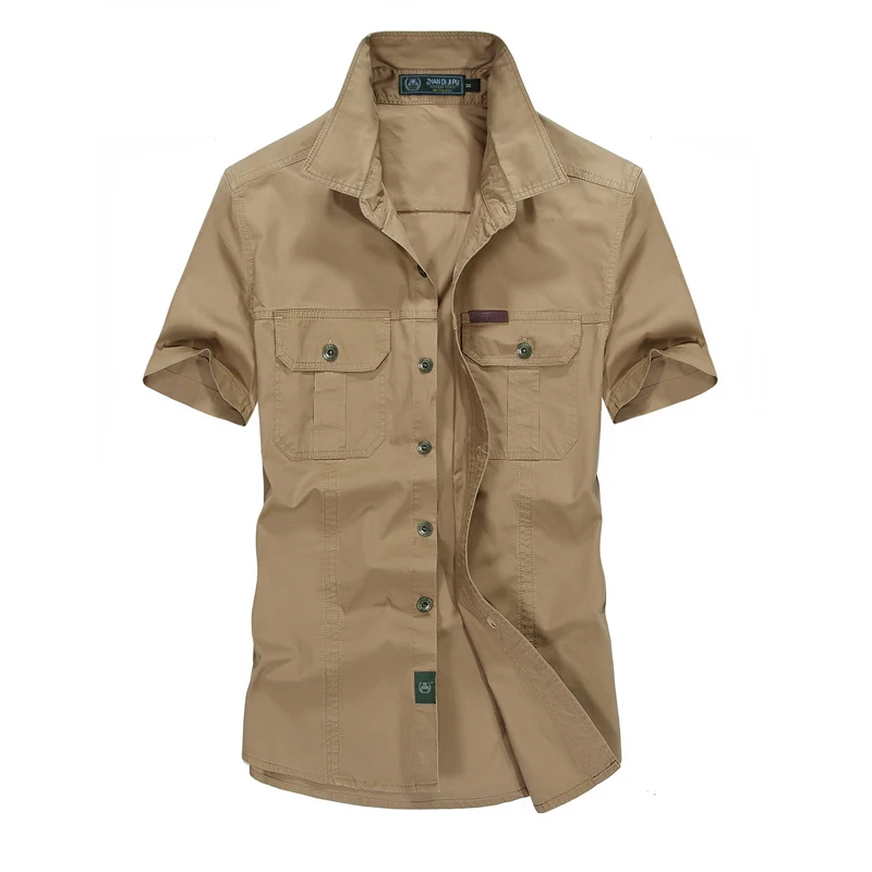 

Рубашка мужская быстросохнущая с коротким рукавом и круглым вырезом, х/б