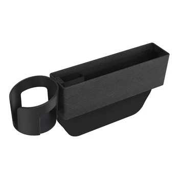 

Car Seat Crevice Storage Box Slot Multi-function Organizer Car Foldable Quilted Cup Holder Car Interior Accessories Car Storage