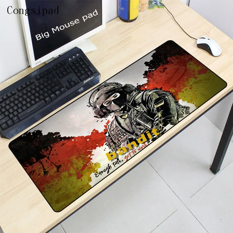  Congsipad Game Rainbow Six Siege Customized laptop Gaming Large mouse pad Size 30X60/30X80/40X90CM 