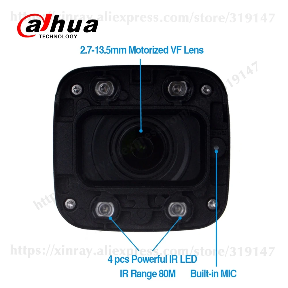 Dahua IPC-HFW4631H-ZSA 6MP ip-камера 2,7~ 13,5 мм 5X зум VF объектив обновление с IPC-HFW4431R-Z Встроенный микрофон слот для sd-карты PoE камера