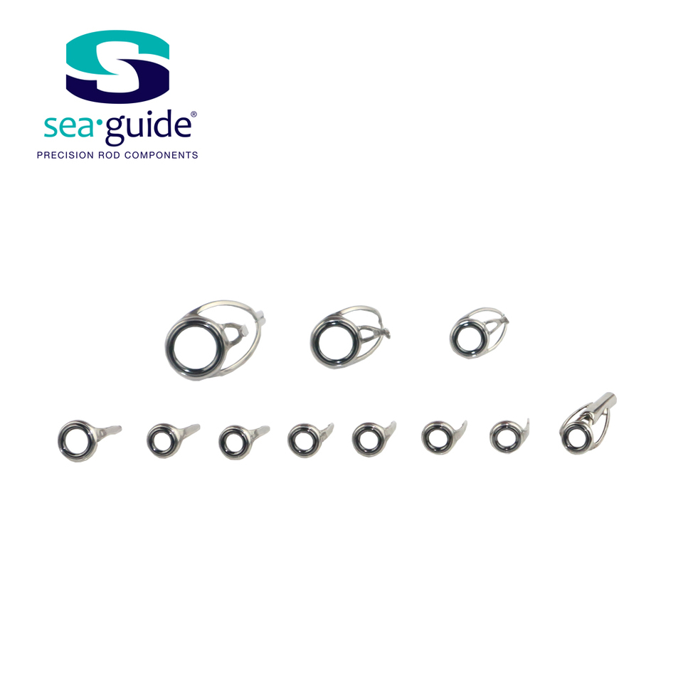 SeaGuide 11Pcs/Set Casting Guide Stainless Steel Frame  LS Ring Fishing Rod Building Repair Component  DIY Accessory