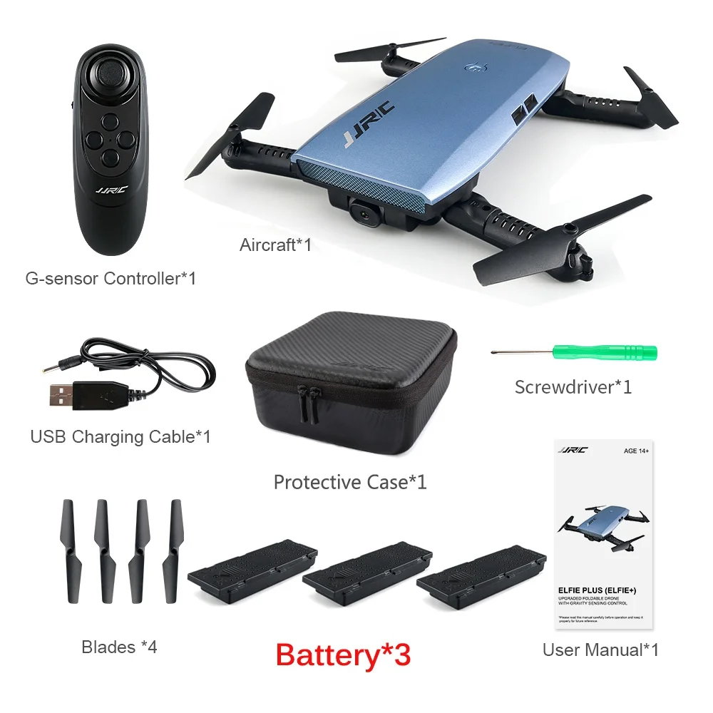 Jjrc Jjr/c H47 Elfie Plus Fpv With Hd Camera Upgraded Foldable Arm Wifi  6-axis Rc Drone Quadcopter Helicopter Vs H37 Mini E56 - Rc Quadcopter -  AliExpress