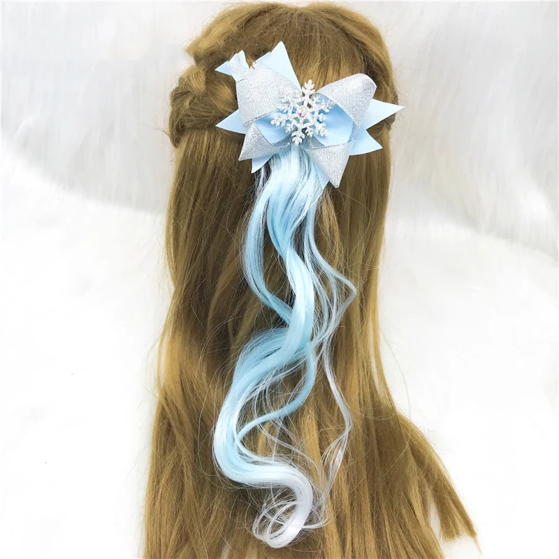 М мизм милые красочные парики шпильки принцесса украшение ободок для волос заколки для волос Детские аксессуары для волос