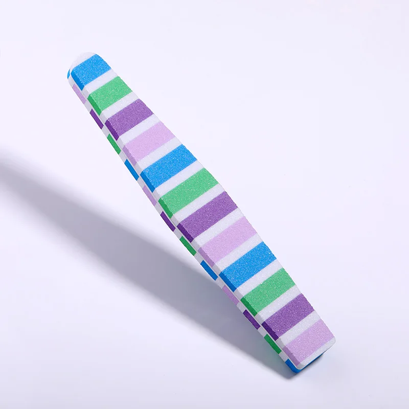 Ромбовидная губка для маникюра шлифовальный напильник для формирования шлифовки сглаживающий мягкий файл синие зеленые разноцветные для ногтей DIY дизайнерское оборудование - Цвет: 1