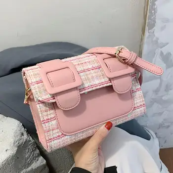 

Sequin Wool Square Crossbody bag 2020 Fashion New High-quality PU Leather Women's Designer Handbag Travel Shoulder Messenger Bag