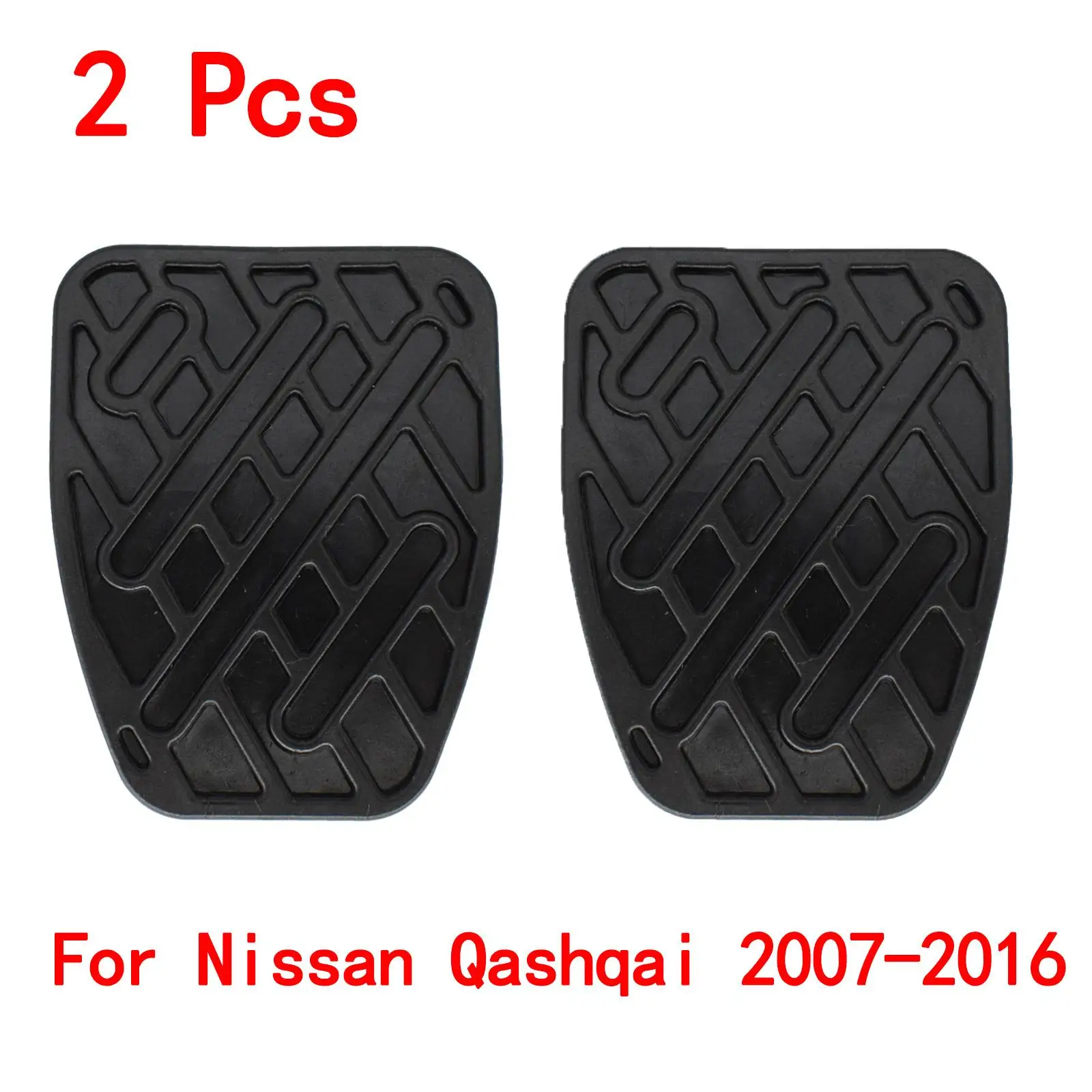 46531JD00A Brake Clutch Foot Pedal Pad Covers Set For Nissan Qashqai 2007-2012 Rubber Non-Slip 2Pcs pedal cover