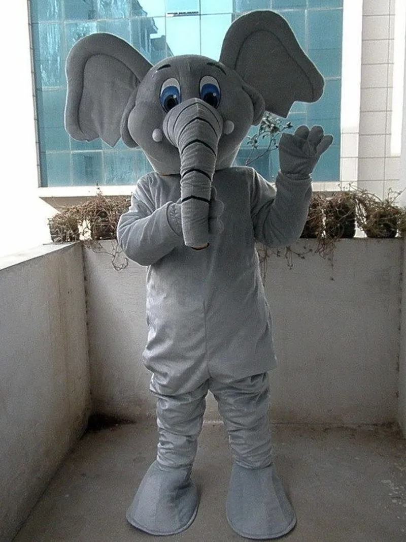 2019 Hot Elephant Mascot Costume Adult Suit Cartoon Party Fancy Dress Custom Size Carnival Character Gift | Тематическая одежда и