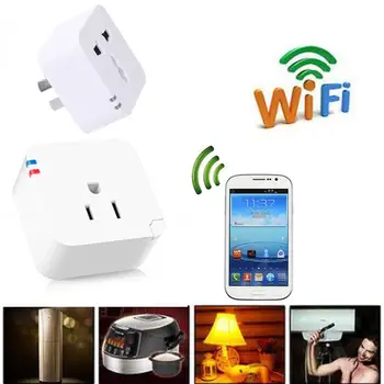 

Mini Cell Phone Wireless Remote Control Switch Timer Smart Power Socket White