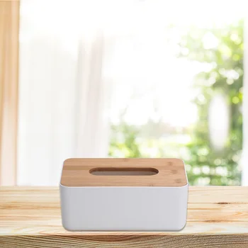 

2 Pcs Tissue Box Rectangle Desktop Napkin Storage Container Paper Organizer Towel Holder for Home Cars