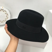 Модная шерстяная Женская кепка с двойным черным металлическим логотипом Англии Sir Brim hat