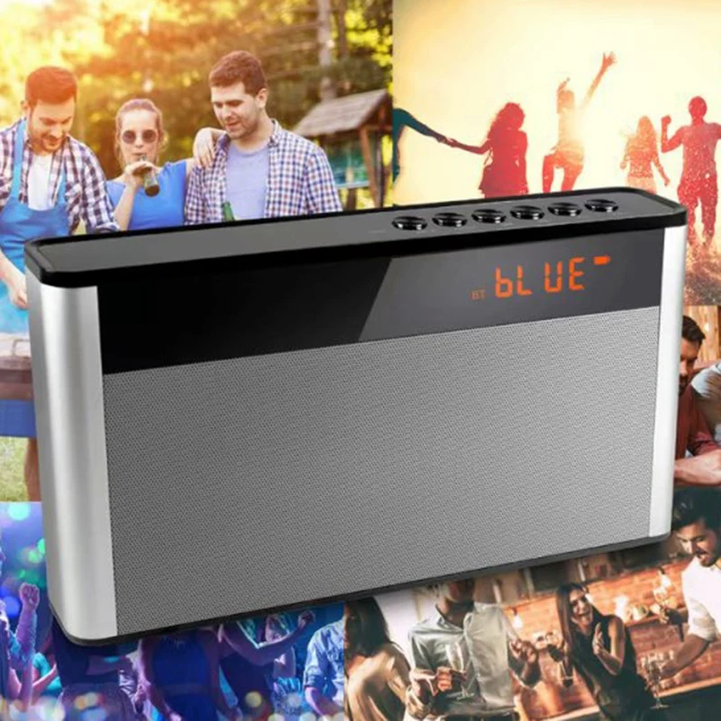 Press Wireless Bluetooth V4.2 Portable Speaker with HD Sound and Bass, 4-8H P l a y t i m e, Portable Wireless Speaker Support