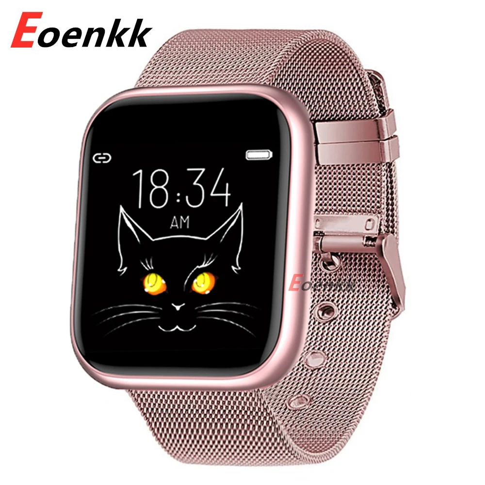 Full Touch Smartwatch 2021 Heart Rate Blood Pressure Fitness Tracker Sports Smart Watch Woman For Men IOS Custom Wallpaper