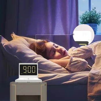 

Alarm Clock 15W Wireless Charging USB Night Light LED Digital Clock With Adjustable Brightness DJA88